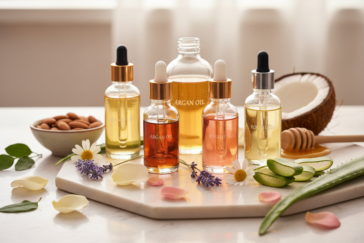 oils and beaty natural for skin 